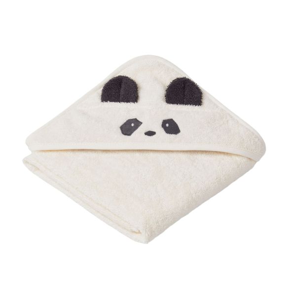 Cape de bain 70x70 cm Albert Panda crème de la crème
