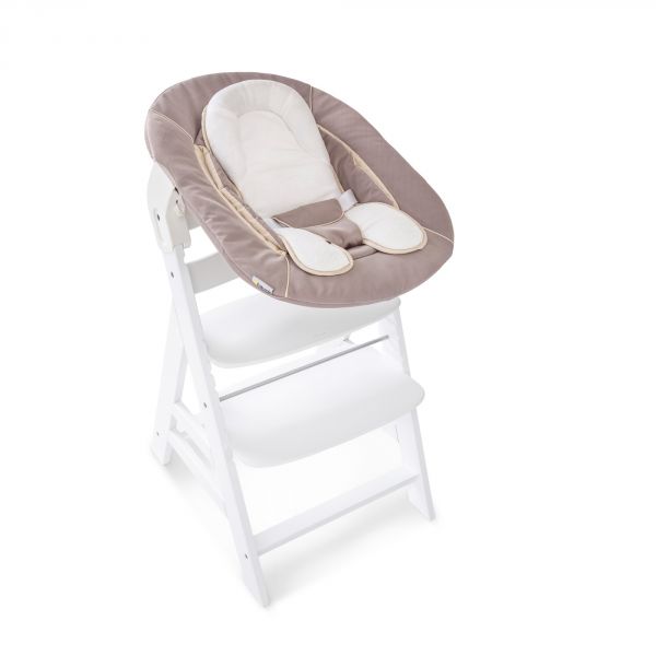 Transat balancelle pour chaise haute évolutive Alpha 2 en 1 marron