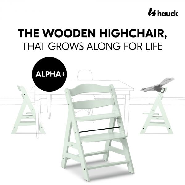 Chaise haute évolutive Alpha+ Mint