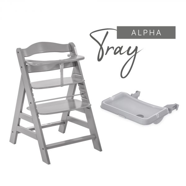 Tablette pour chaise haute alpha Gris