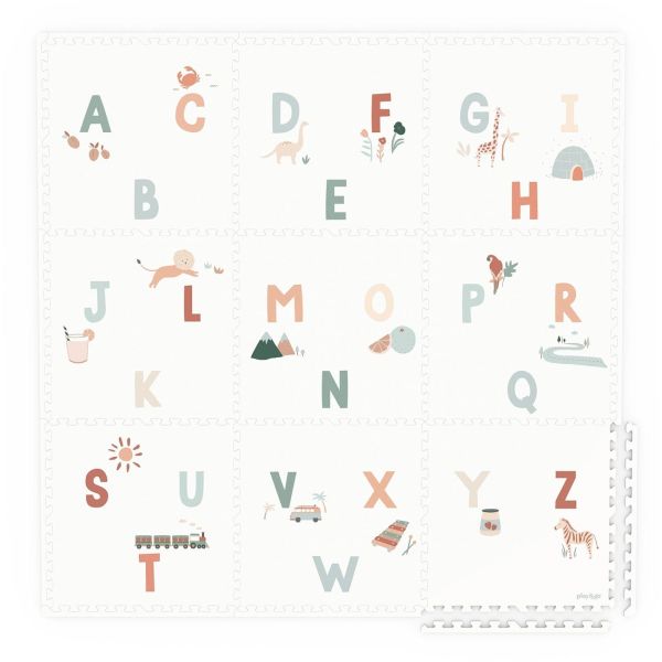 Tapis de jeu réversible  2 en 1 EEVAA Alphabet
