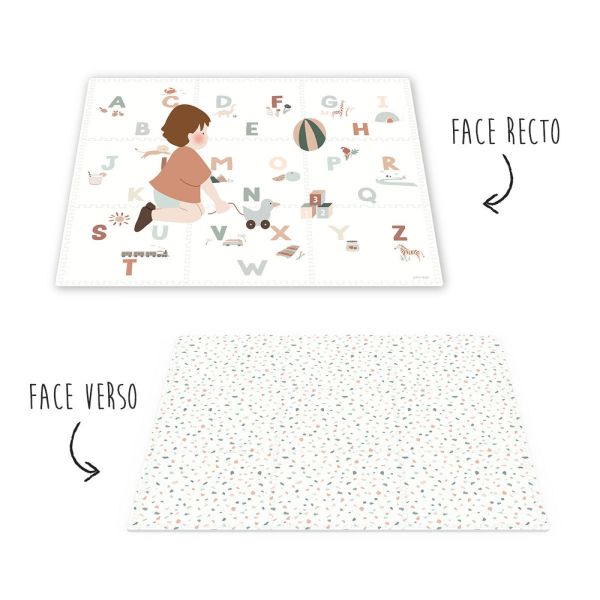Tapis de jeu réversible  2 en 1 EEVAA Alphabet