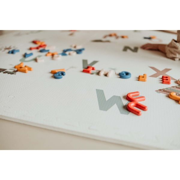 Tapis de jeu réversible  2 en 1 EEVAA Alphabet