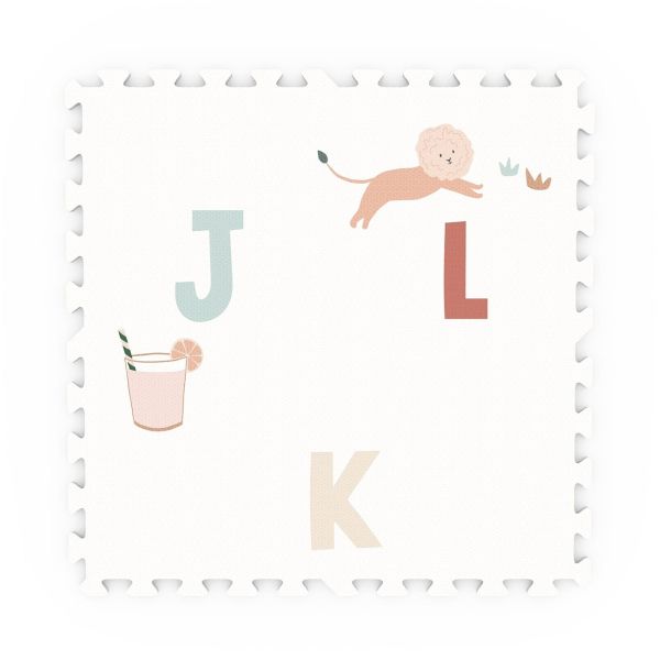 Tapis de jeu réversible  2 en 1 EEVAA Alphabet