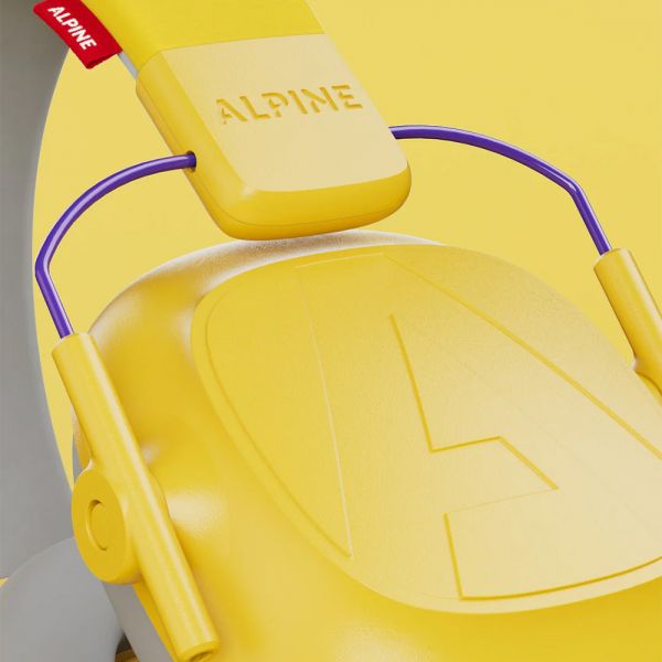 Casque anti bruit enfant Muffy Jaune