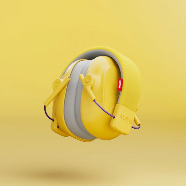 Casque anti bruit enfant Muffy Jaune