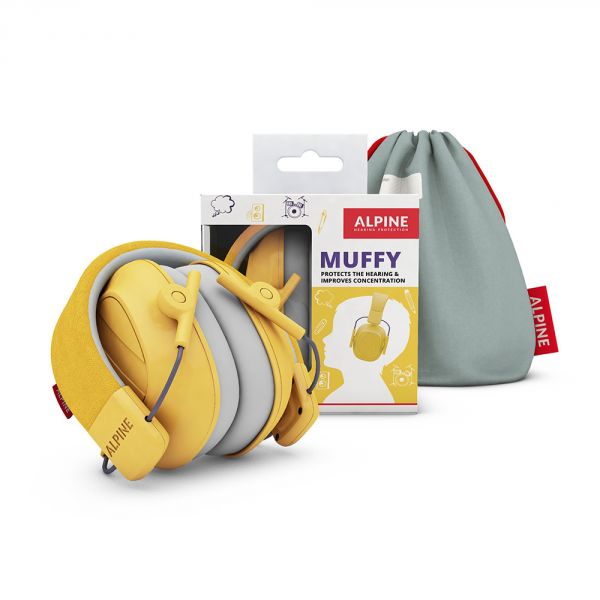 Casque anti bruit enfant Muffy Jaune