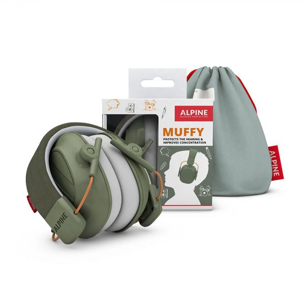 Casque anti bruit enfant Muffy Vert olive