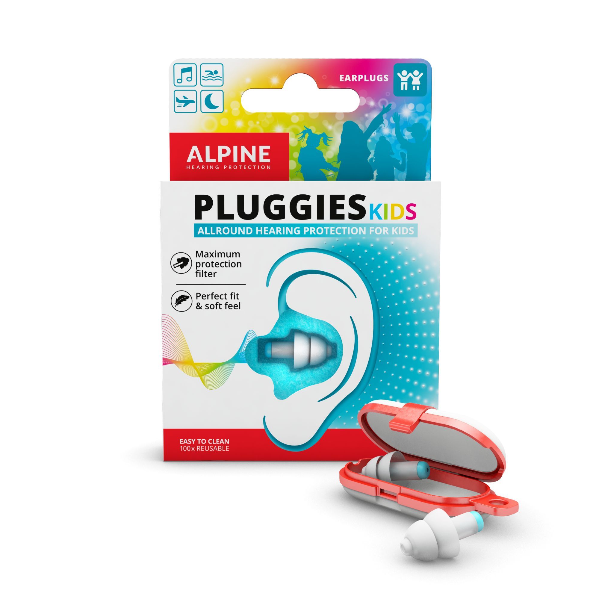 Bouchons d'oreilles enfant Pluggies Kids - Made in Bébé
