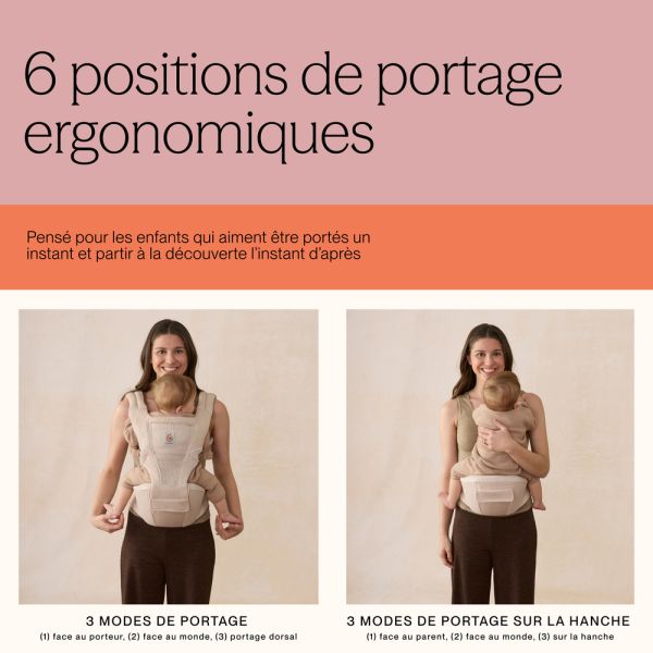 Porte bébé Alta Hip Seat Natural beige