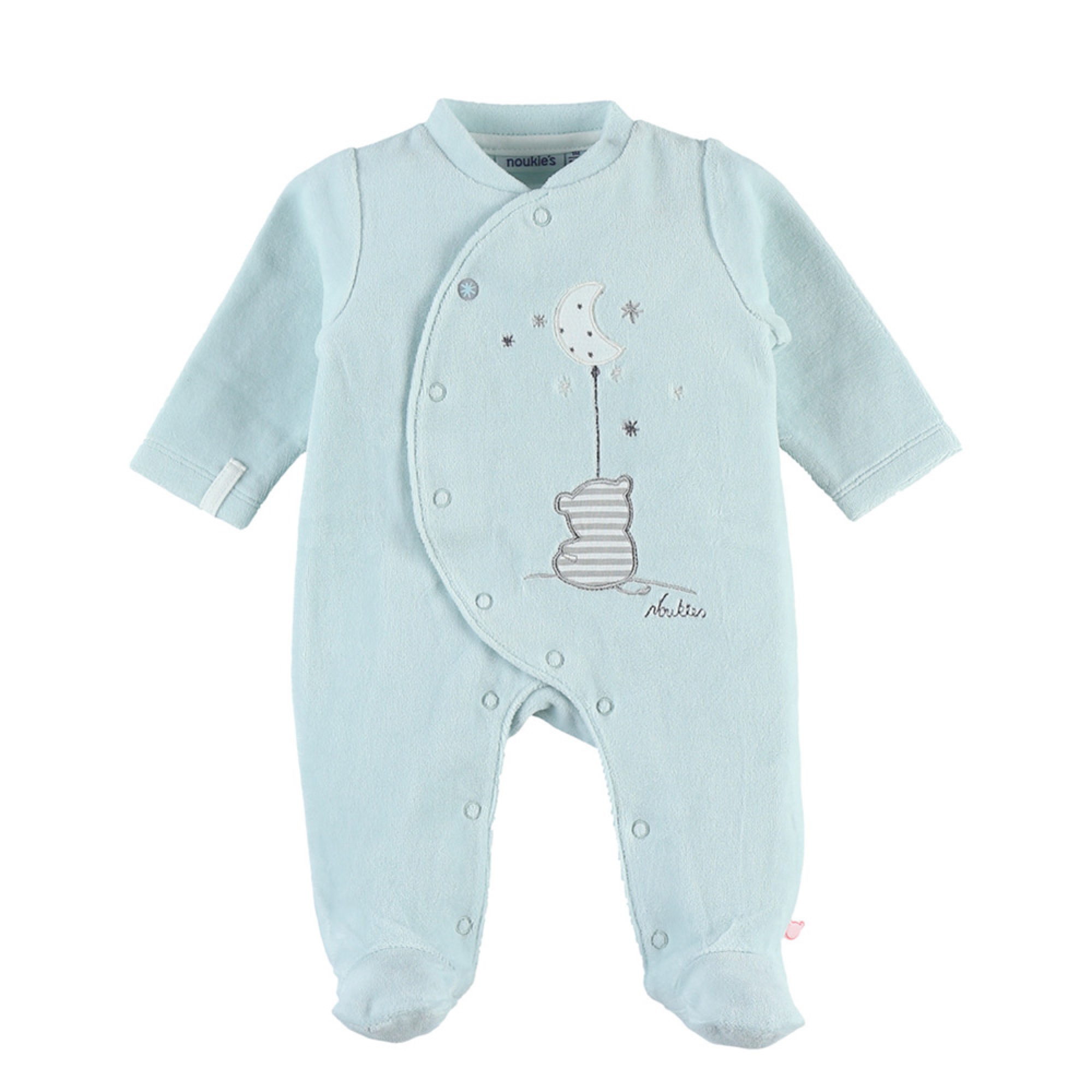 Pyjama bébé velours Naissance Anna vert Made in Bébé