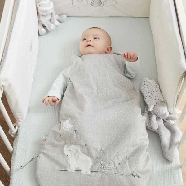 Gigoteuse hiver 0-6 mois Veloudoux Anna & Milo gris