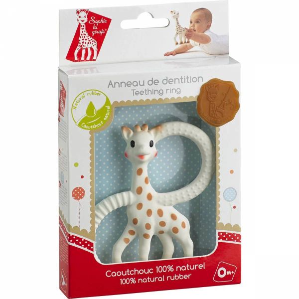 Anneau de dentition Sophie la Girafe (Caoutchouc 100% naturel)