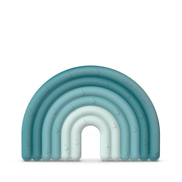 Anneau de dentition silicone Arc en ciel