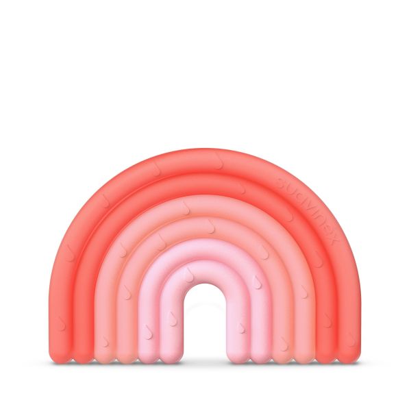 Anneau de dentition silicone Arc en ciel
