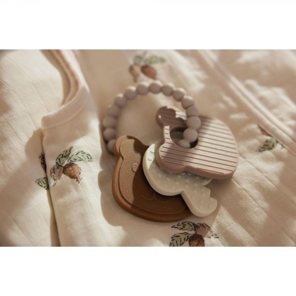 Anneau de dentition porte-clé silicone Teddy Bear