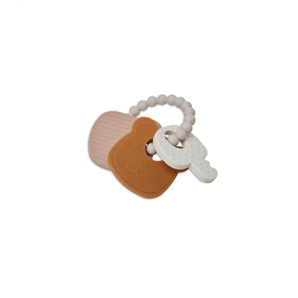 Anneau de dentition porte-clé silicone Teddy Bear