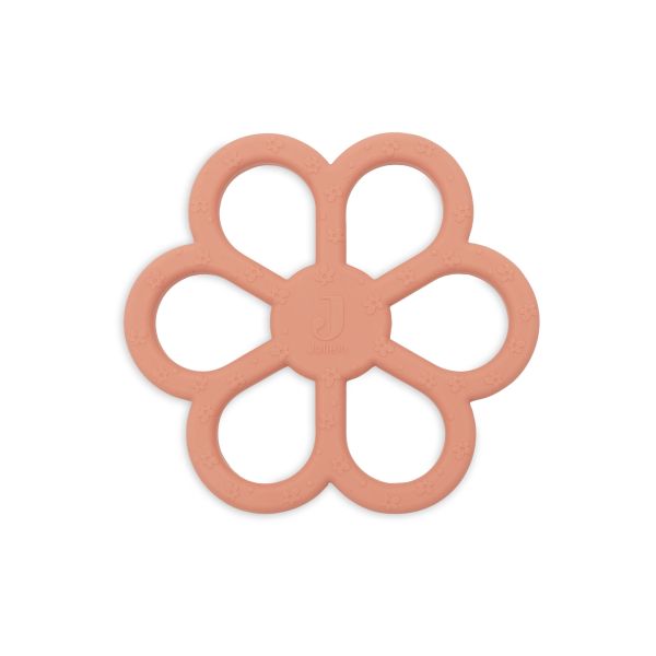 Anneau de dentition silicone bébé Flower Coral Rose