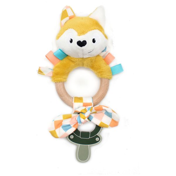 Anneau de dentition silicone et bois Cyranos le Renard