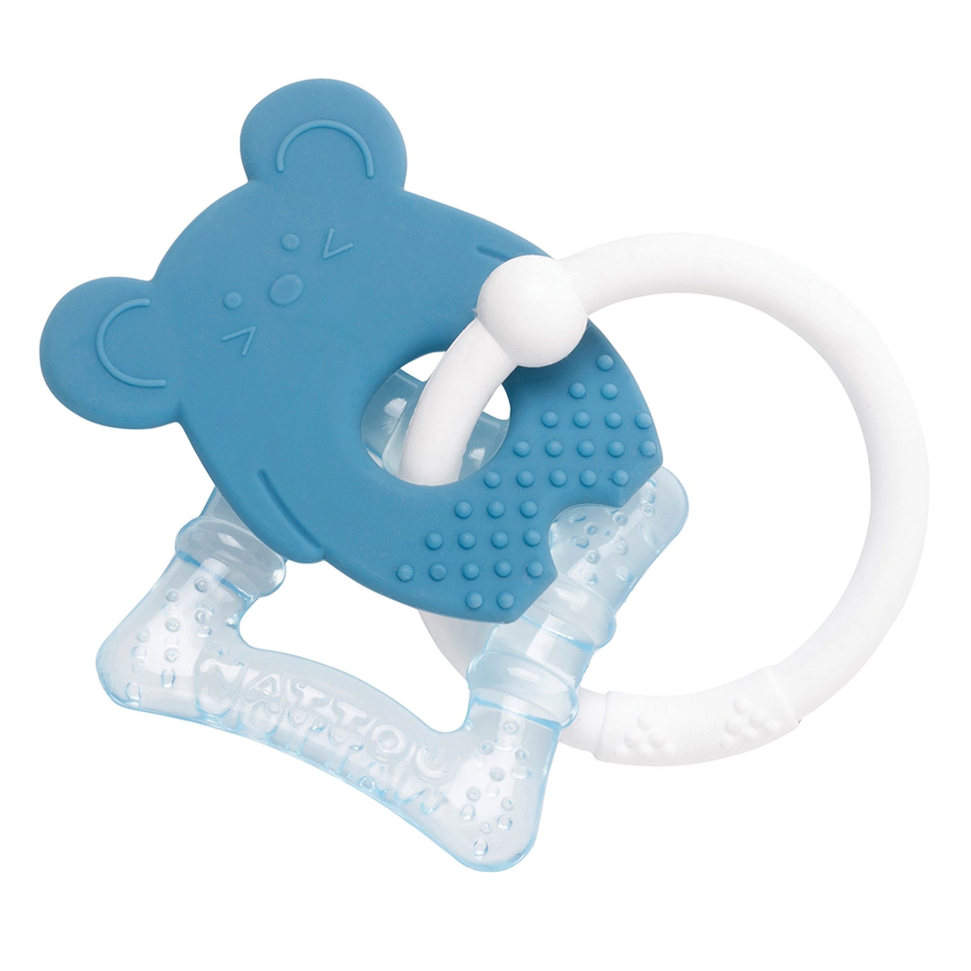 Anneau de dentition Silicone Ours bleu - Made in Bébé