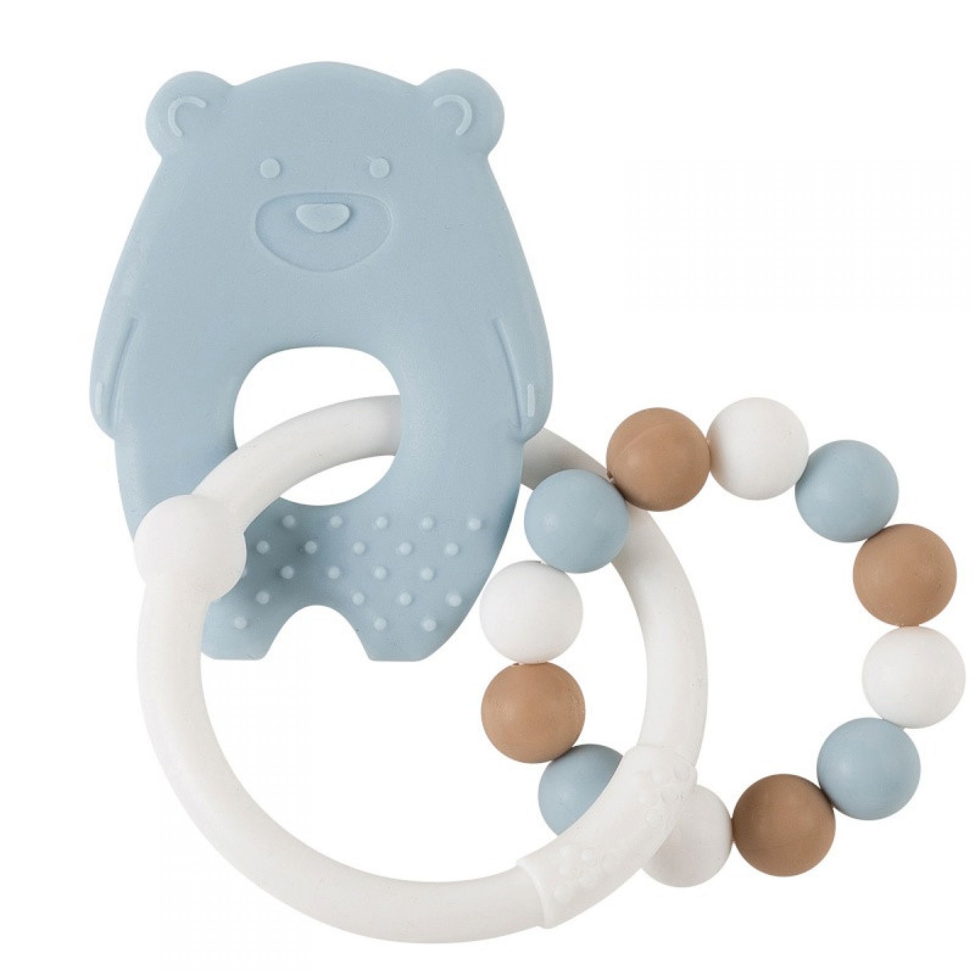 BABY PUR ANNEAU DE DENTITION CHOUETTE BLEU