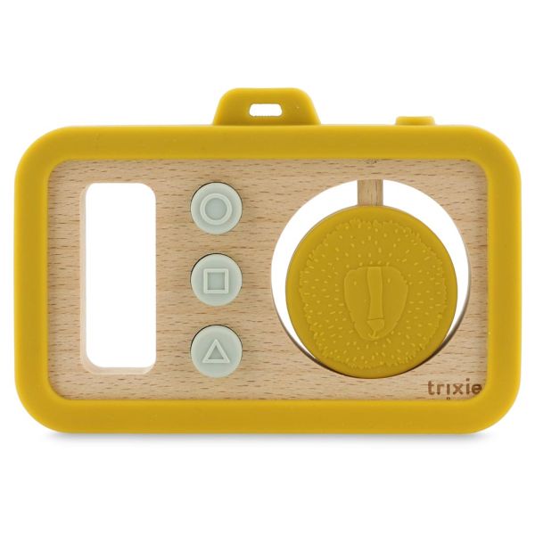 Appareil photo bébé en silicone et bois - Mr. Lion
