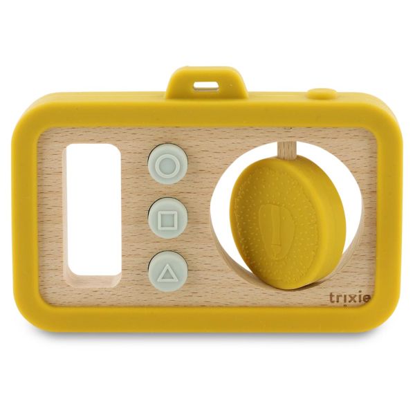 Appareil photo bébé en silicone et bois - Mr. Lion