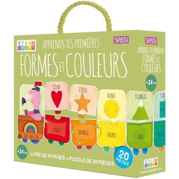 Coffrets d'apprentissage Livre et Puzzle - Apprends tes premières formes et couleurs