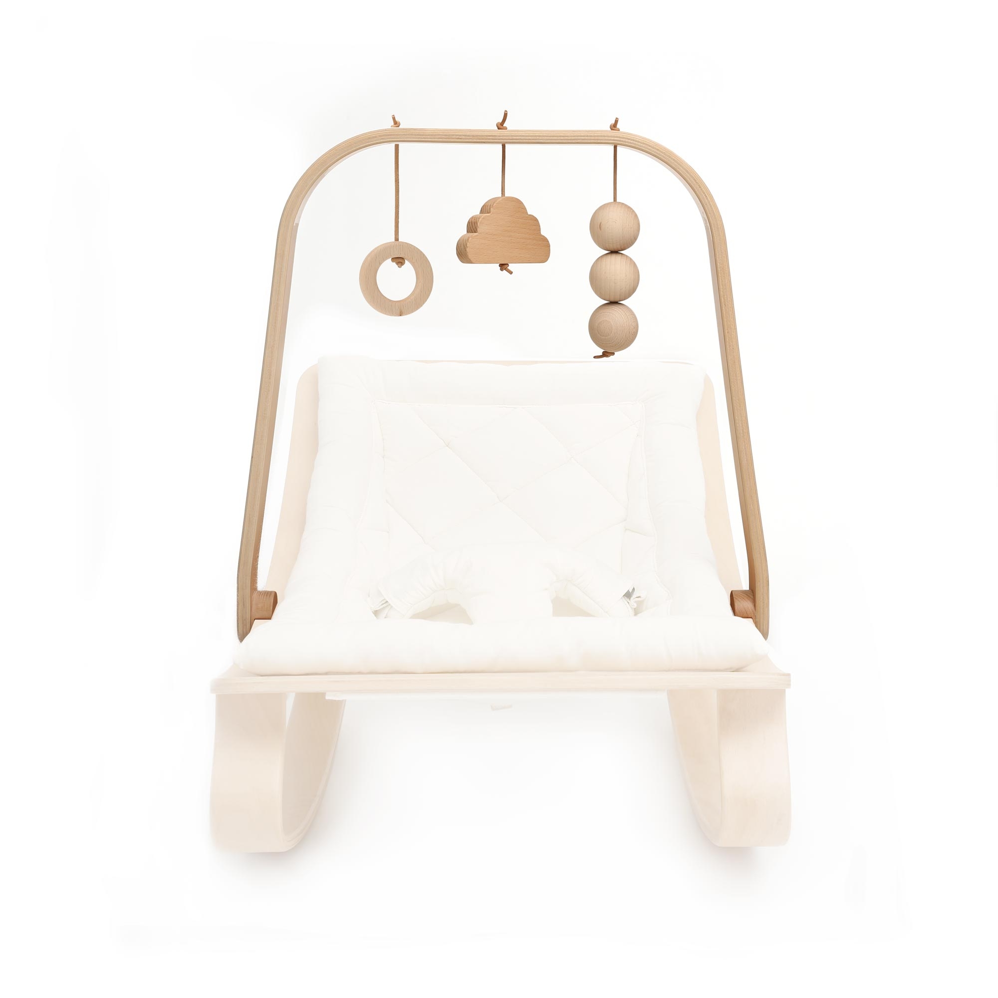 Jeu trapez - Arche de jeu en bois pour bébé - Avec jouet suspendu - Pliable  - Activité de cadre