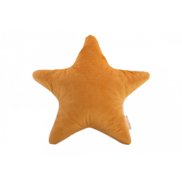 Coussin étoile Aristote velvet farniente yellow