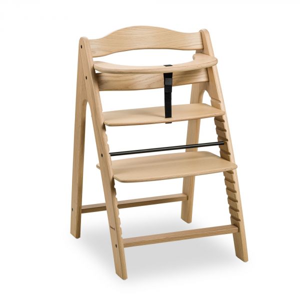 Chaise haute bébé Arketa bois naturel Oak