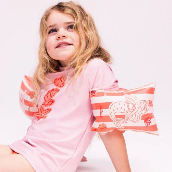 Brassards piscine enfant 2-6 ans - Sirène rose