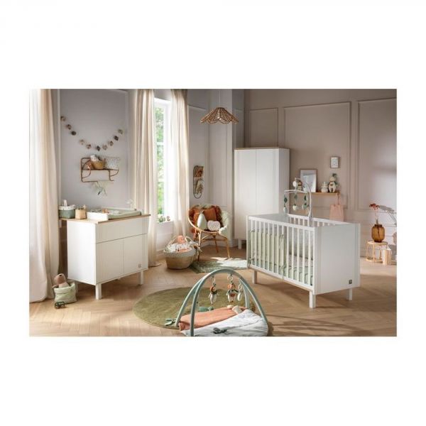 Armoire 2 portes Eleonore Blanc