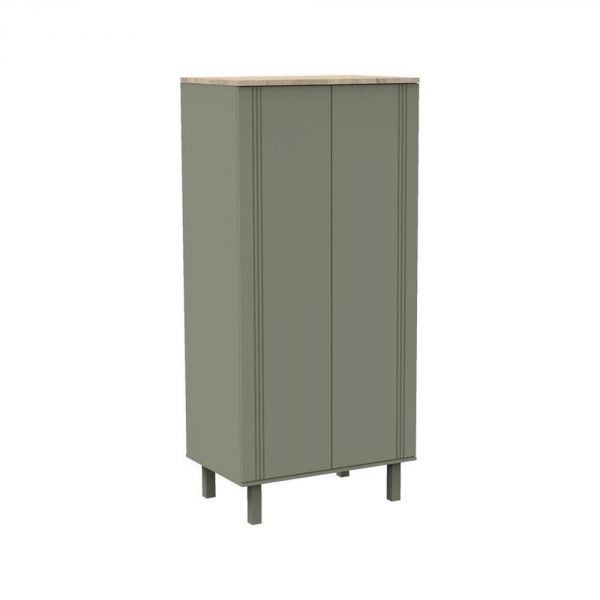 Armoire 2 portes Eleonore Kaki