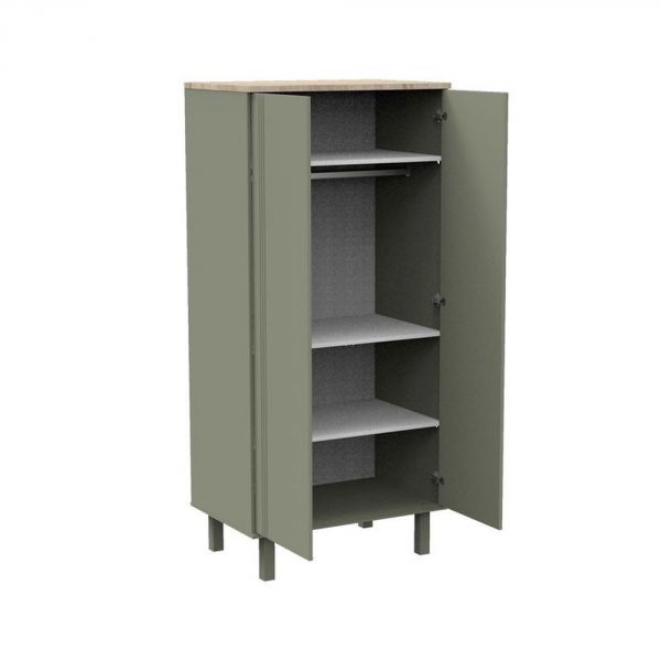 Armoire 2 portes Eleonore Kaki