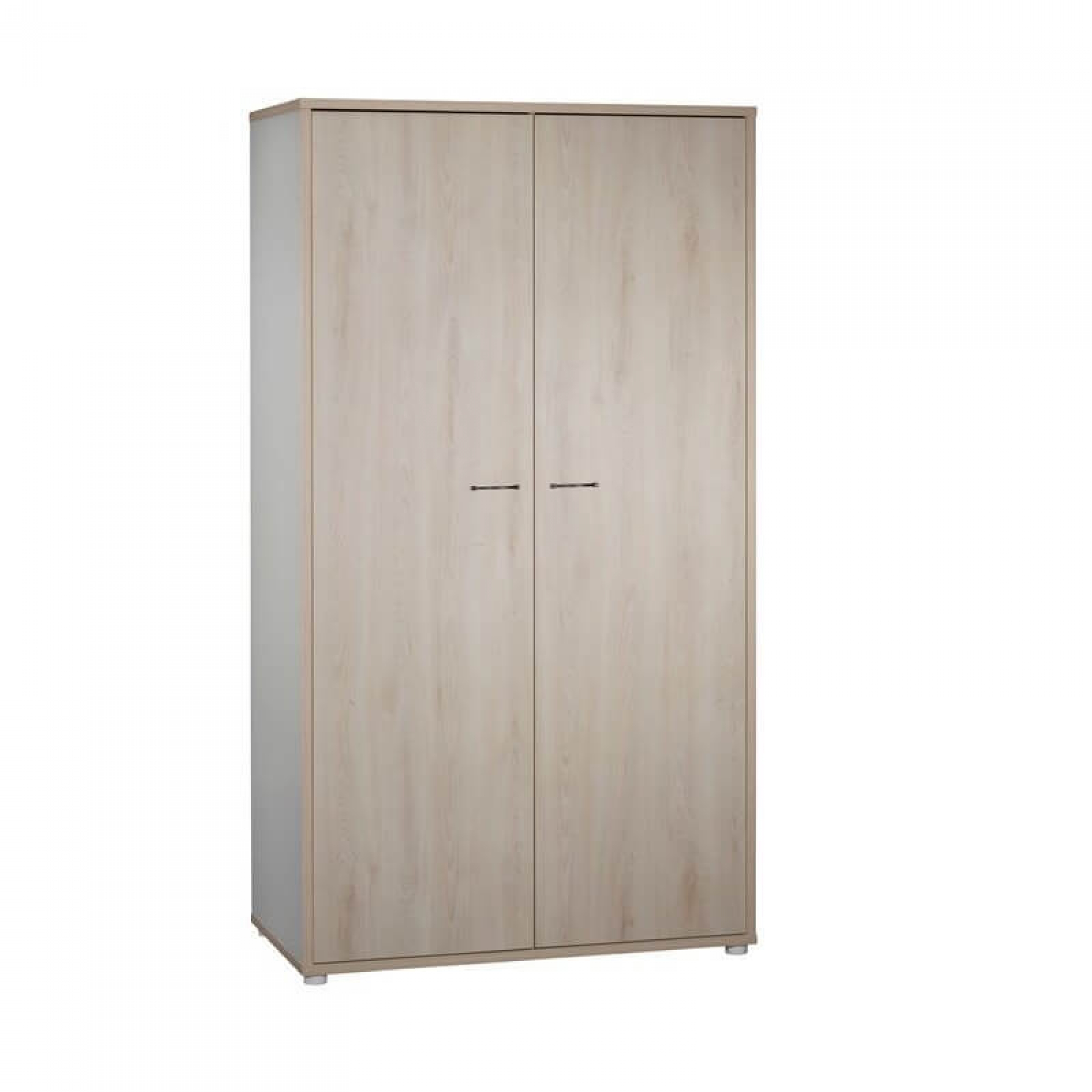 Sauthon Meubles Armoire 2 portes Vintage Hêtre Cendré Made in Bébé