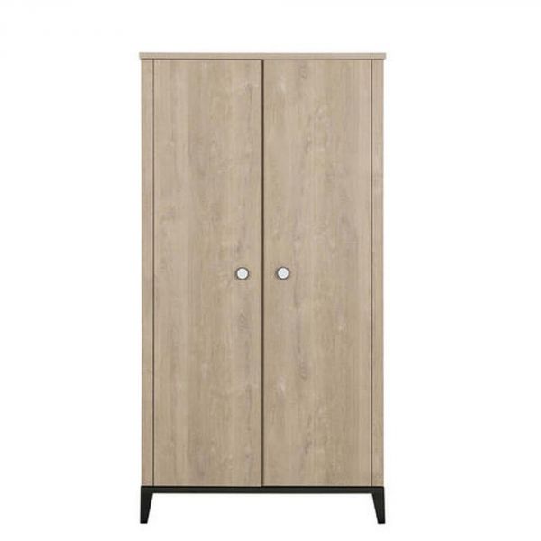 Armoire 2 portes Marcel pieds noirs