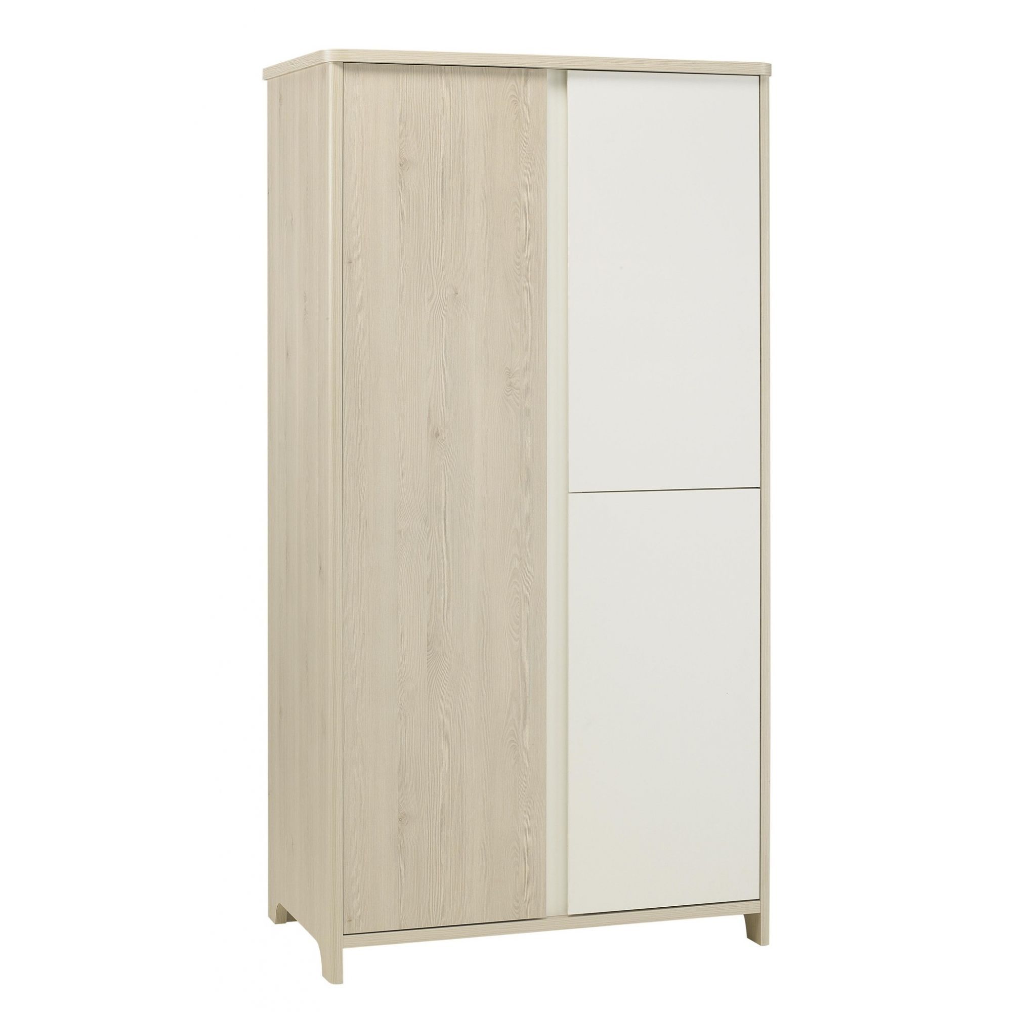 Galipette Armoire 3 Portes Sacha Pin Blanchi Made In Bebe