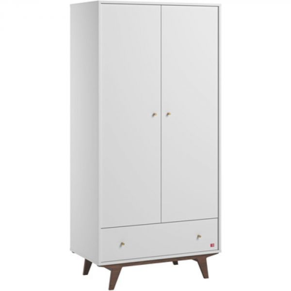 Armoire noix/Blanc - Collection Mid II