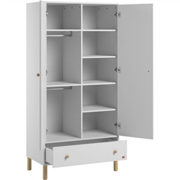 Armoire blanc/bois - Collection Tela