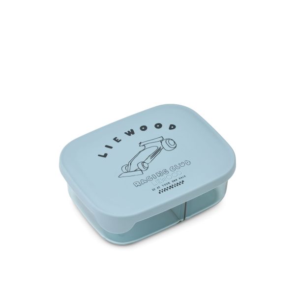 Lunch box enfant Arthur en tritan Race cars Beach blue