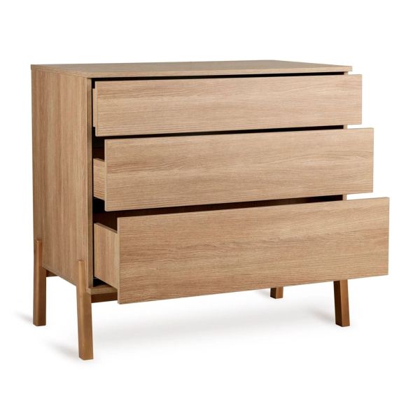 Commode 3 tiroirs Ashi - Honey Ash
