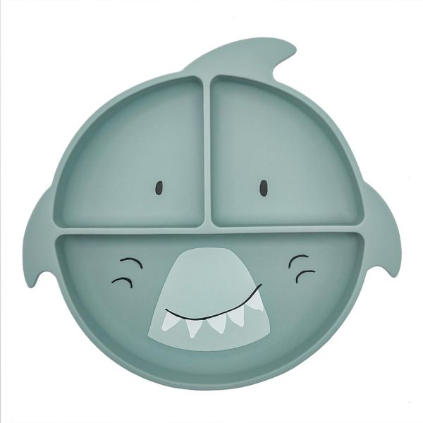Assiette compartimentée avec ventouse Mr. Shark