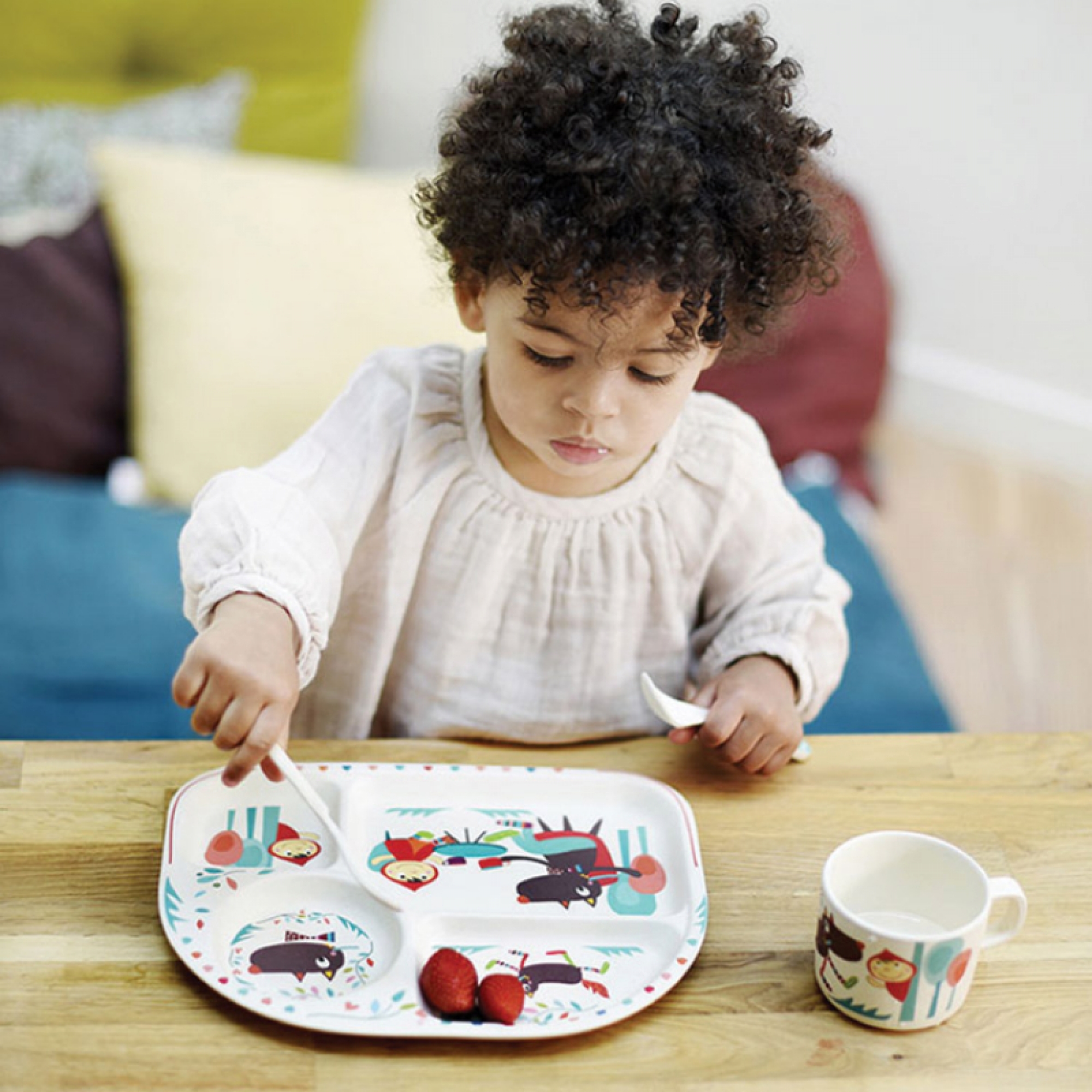 Ebulobo Assiette Compartiment Bambou T Es Fou Louloup Made In Bebe