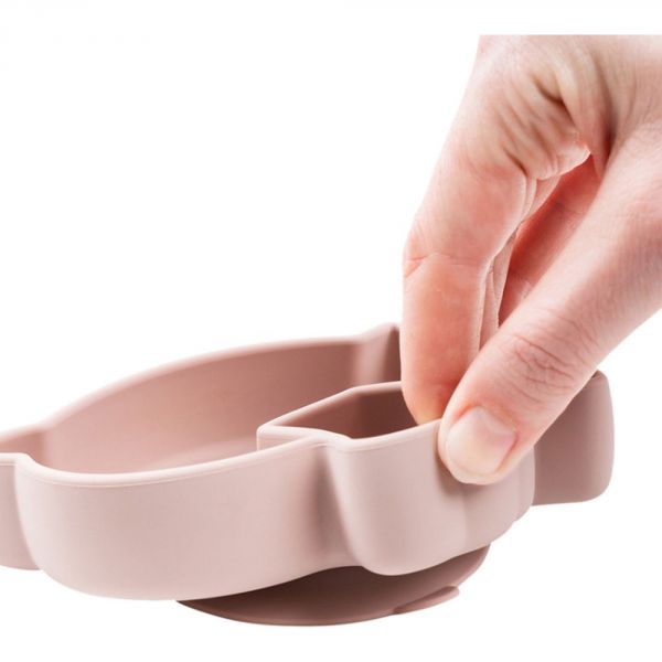 Assiette silicone avec ventouse  Birdee Rose