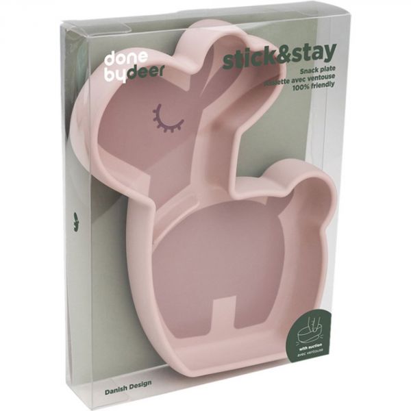 Assiette silicone avec ventouse Lalee Rose