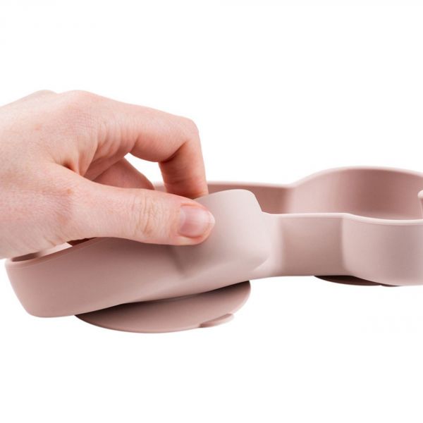 Assiette silicone avec ventouse Lalee Rose