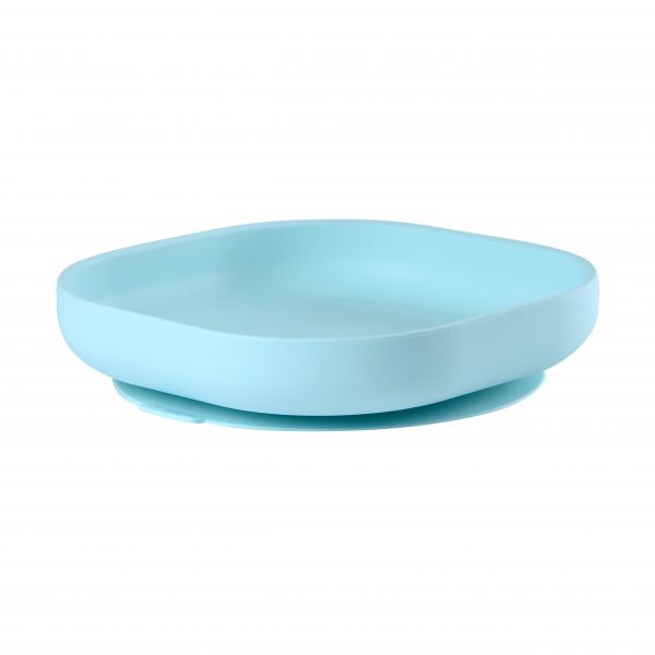 Assiette silicone à ventouse Light Blue