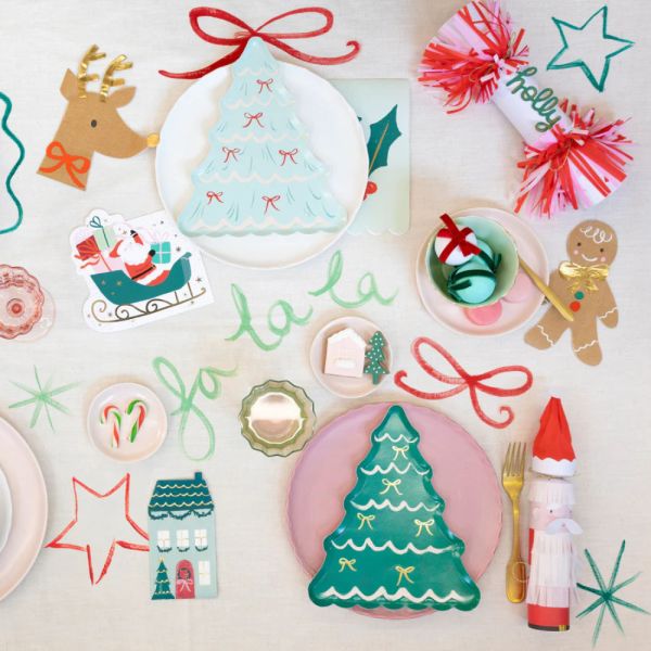 Lot de 8 assiettes - Sapin