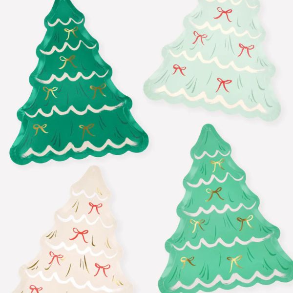 Lot de 8 assiettes - Sapin